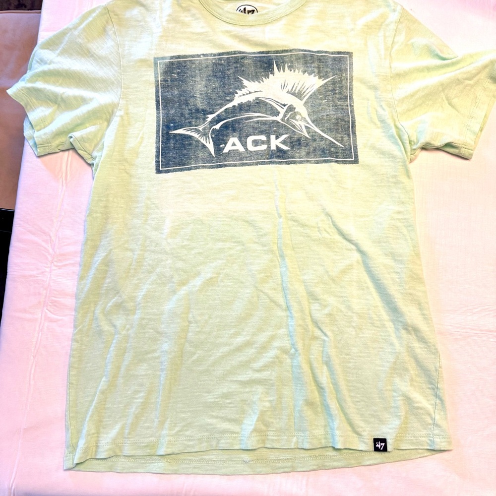 Nantucket ACK Marlin Graphic Tee - Light Green - Small